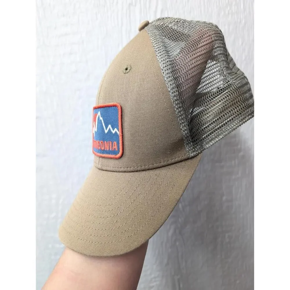 Patagonia Firstlighters Badge Lopro Trucker Hat Snapback Ash Tan 2016 Gorpcore